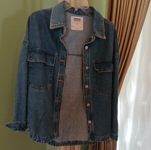 Oversized Jean Jacket - Blue
